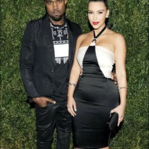 Chanel color block halter dress